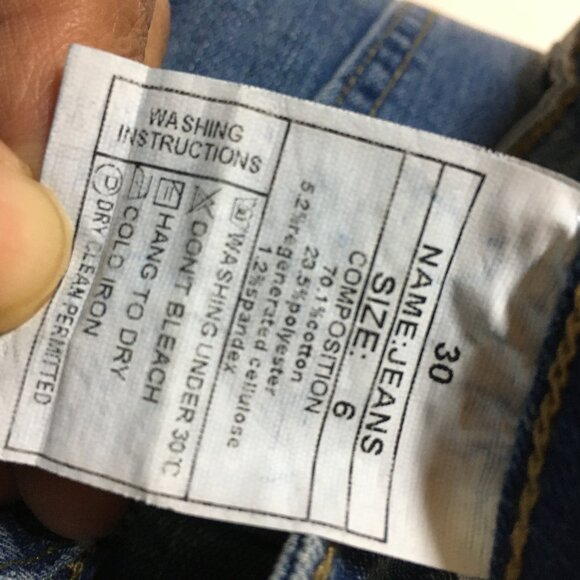 Funuca Straight Leg Jeans for Women ,High Waisted Wide Leg Loose ,Blue, Size 6 - Picture 4 of 6